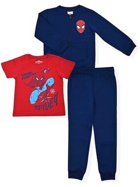 Marvel Kids Navy and Red Spider-Man 3-Piece Matching Set